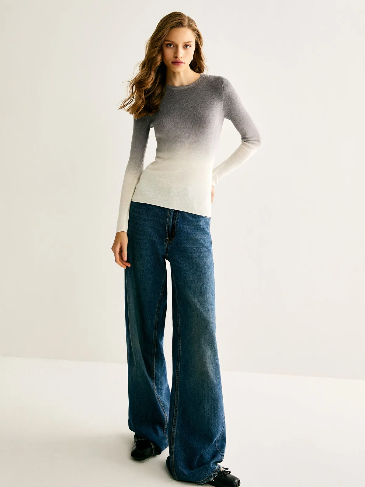 Gradient Slim Sweater sold by COMMENSE product image thumbnail 4