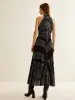 Boheme Sleeveless Pleated Dress With Belt sold by COMMENSE