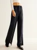 Front Zipper Straight Pants sold by COMMENSE