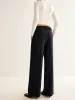 Front Zipper Straight Pants sold by COMMENSE