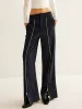 Front Zipper Straight Pants sold by COMMENSE