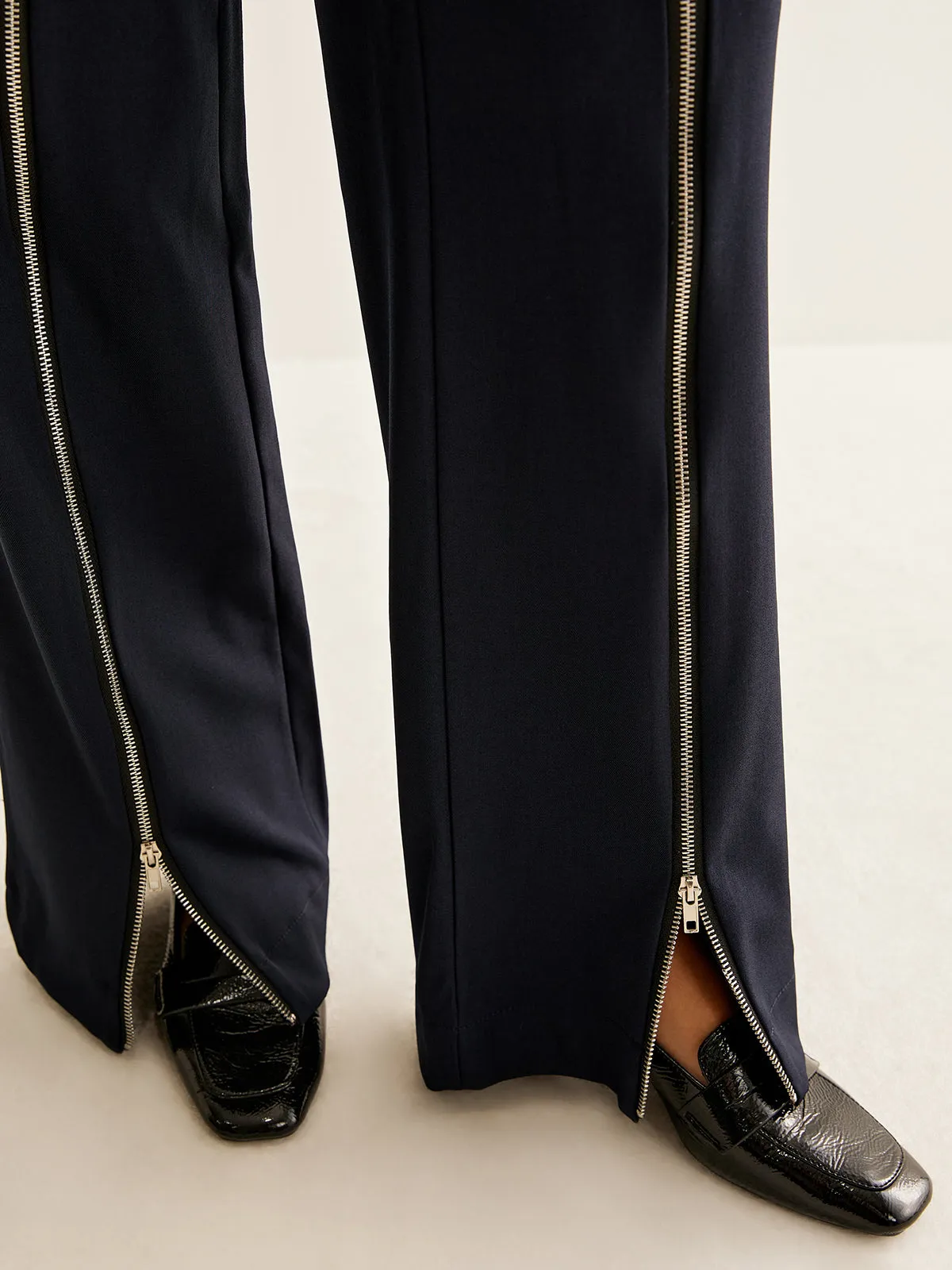 Front Zipper Straight Pants sold by COMMENSE product image thumbnail 5