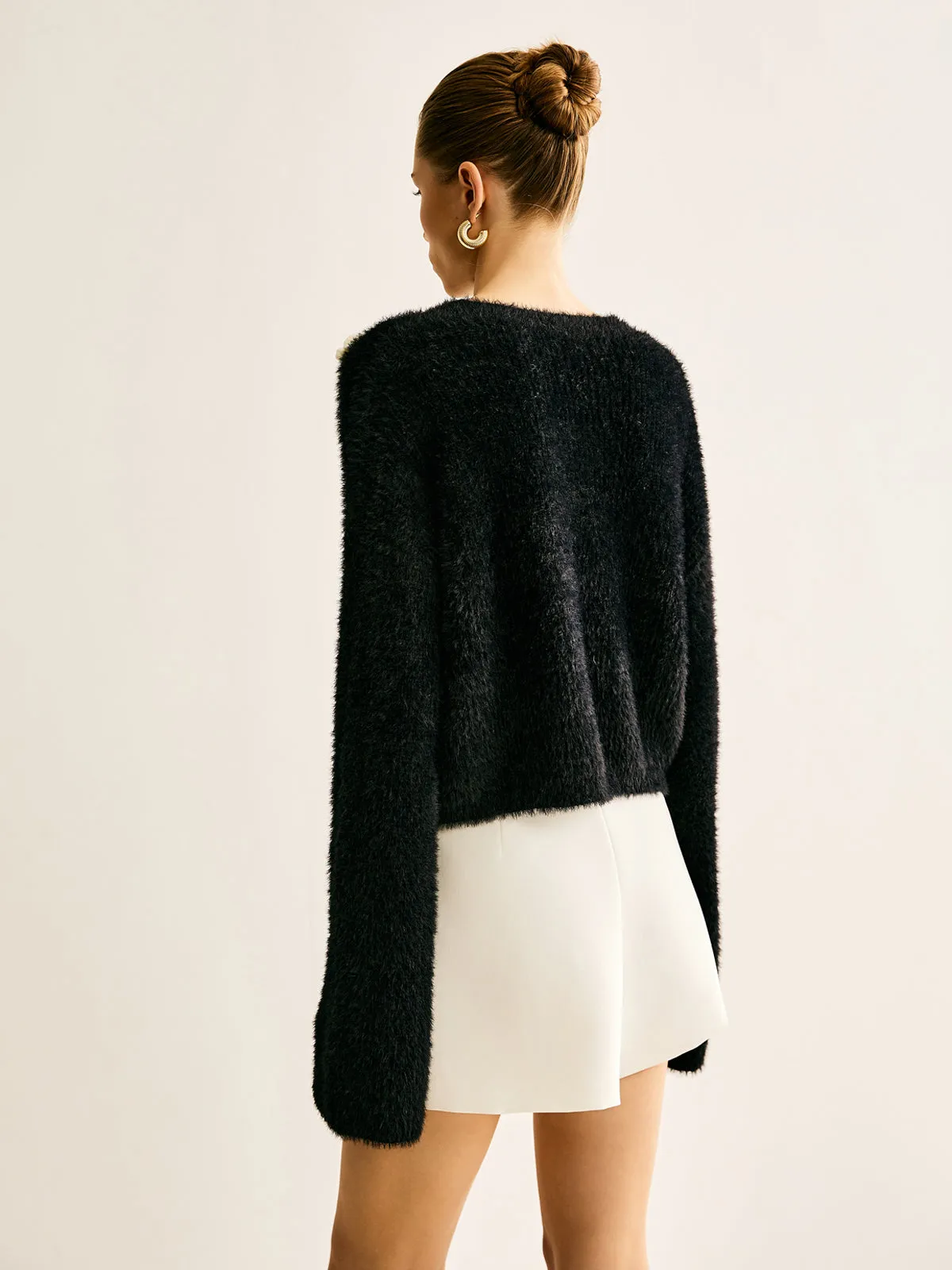 Contrast Piping Floral Sweater sold by COMMENSE product image thumbnail 3