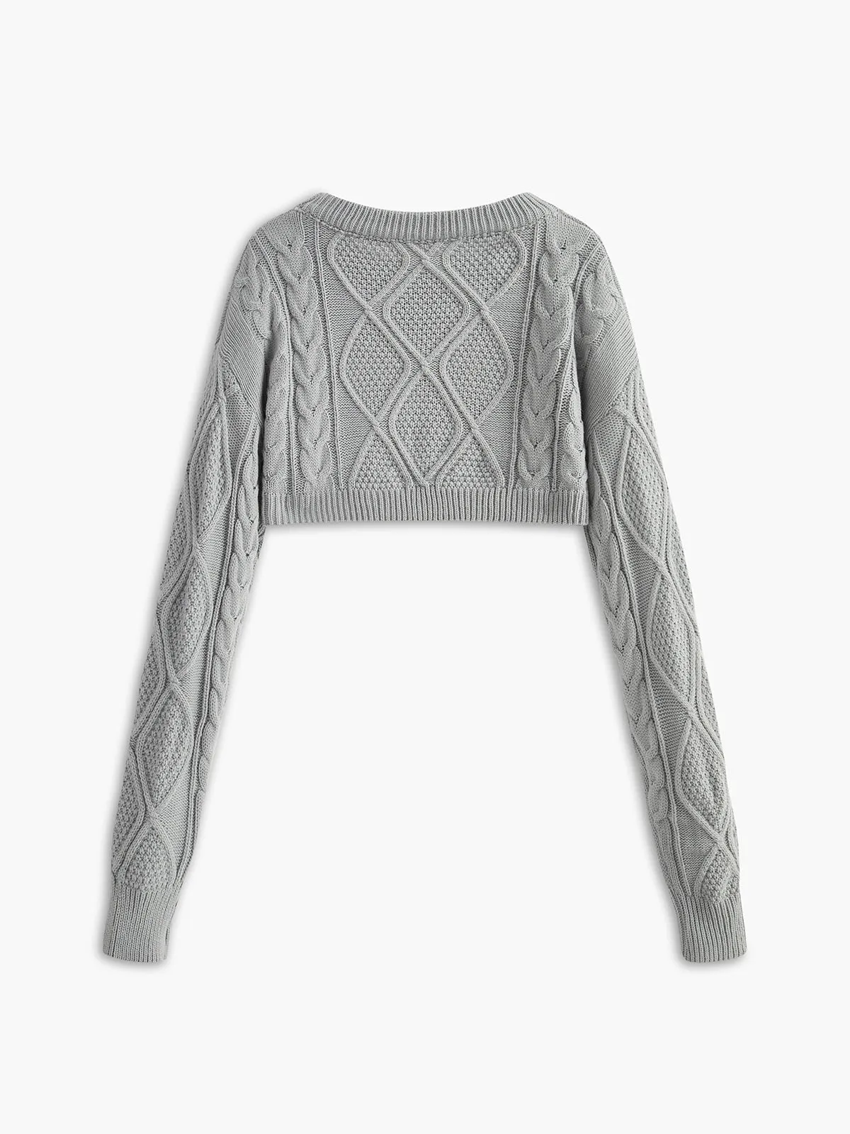 Crop Cable Knit Top sold by COMMENSE product image thumbnail 2