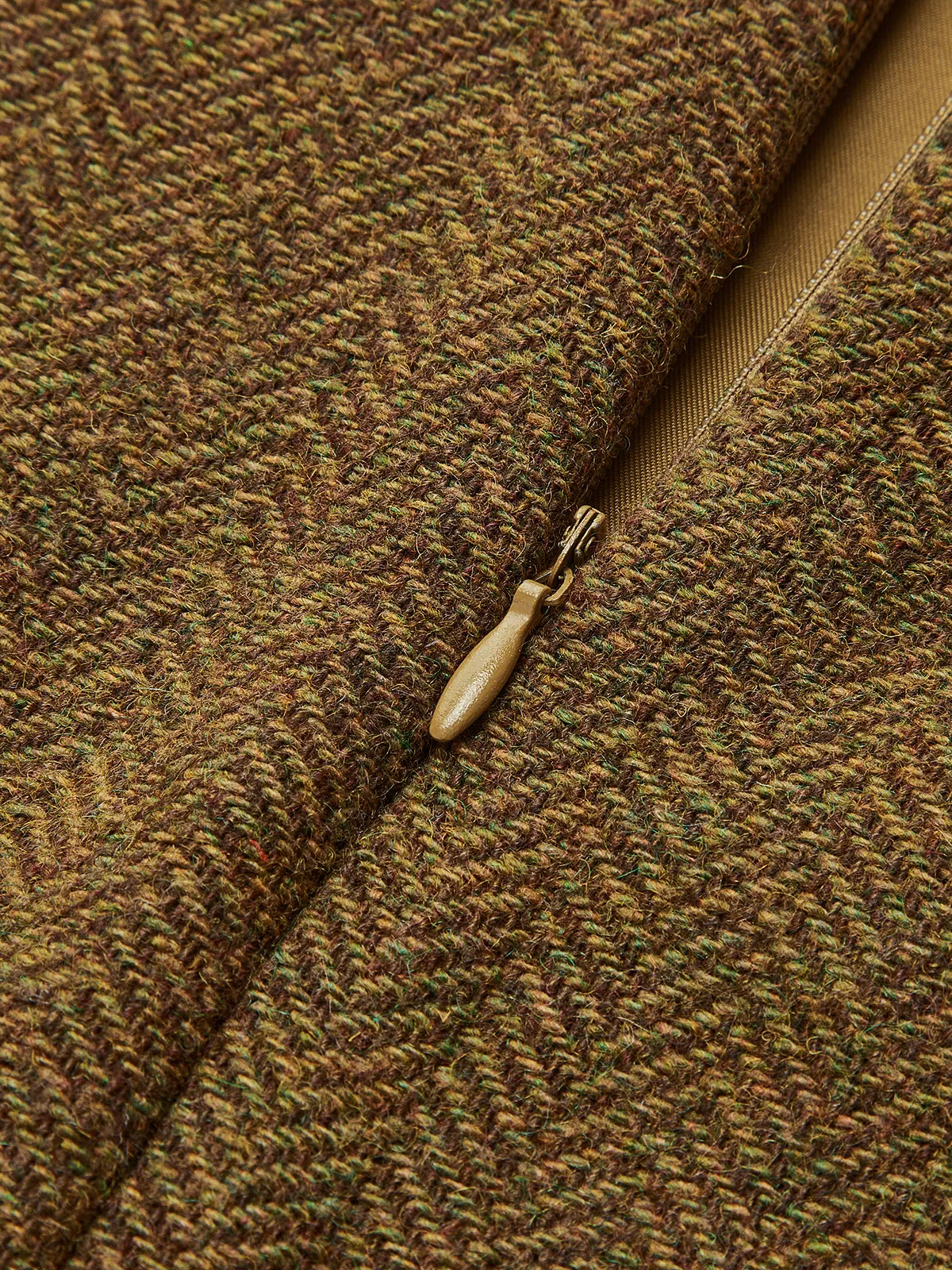 Wool-Blend Zipper Wrap Skirt sold by COMMENSE product image thumbnail 3