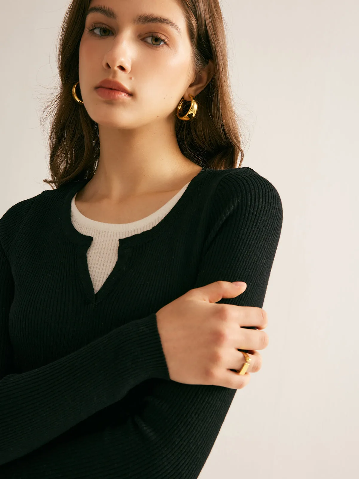 2 in 1 Slim Knit Top sold by COMMENSE product image thumbnail 2