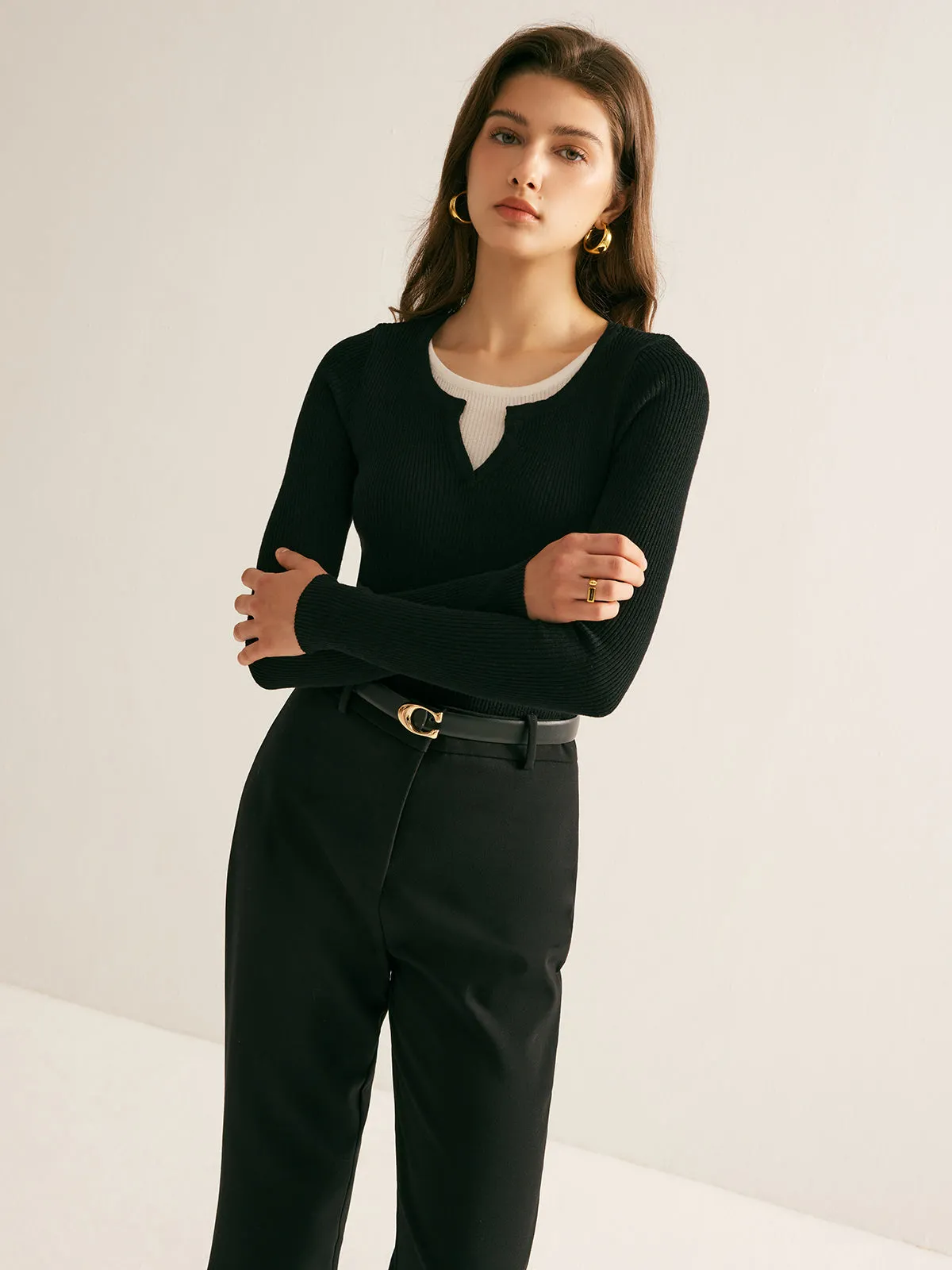 2 in 1 Slim Knit Top sold by COMMENSE product image thumbnail 5