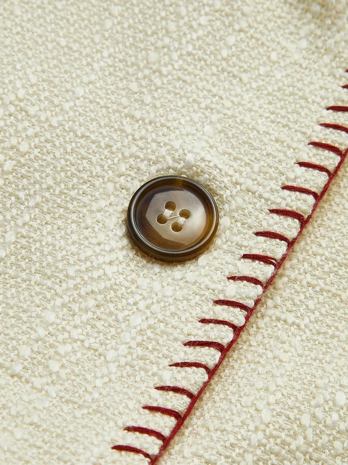 Tweed Cartoon Breasted Jacket sold by COMMENSE product image thumbnail 3