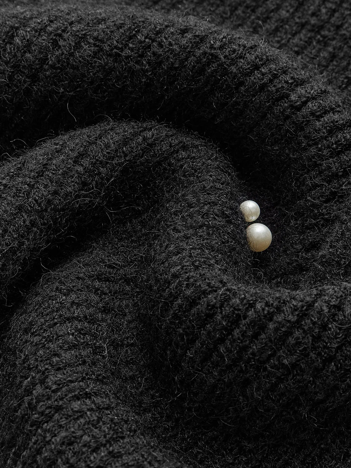 Pearl Beaded Cinched Sweater sold by COMMENSE product image thumbnail 3
