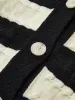 V-Neck Striped Oversized Cardigan sold by COMMENSE