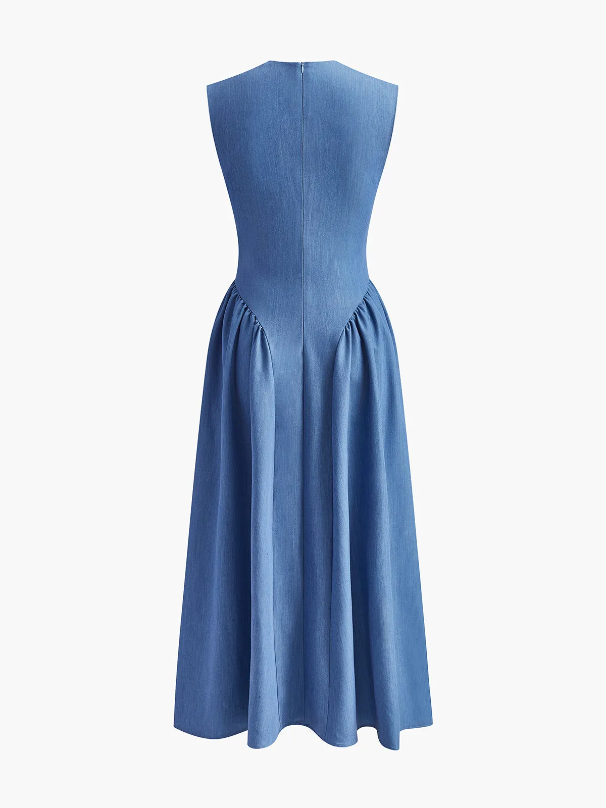 Sleeveless Panel Pleated Dress sold by COMMENSE product image thumbnail 2