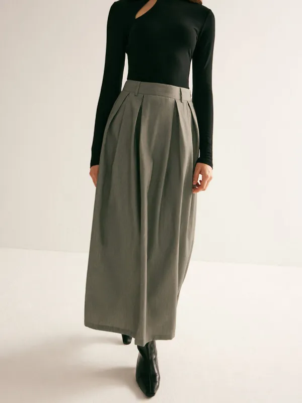 Pleated Zipper Skirt sold by COMMENSE
