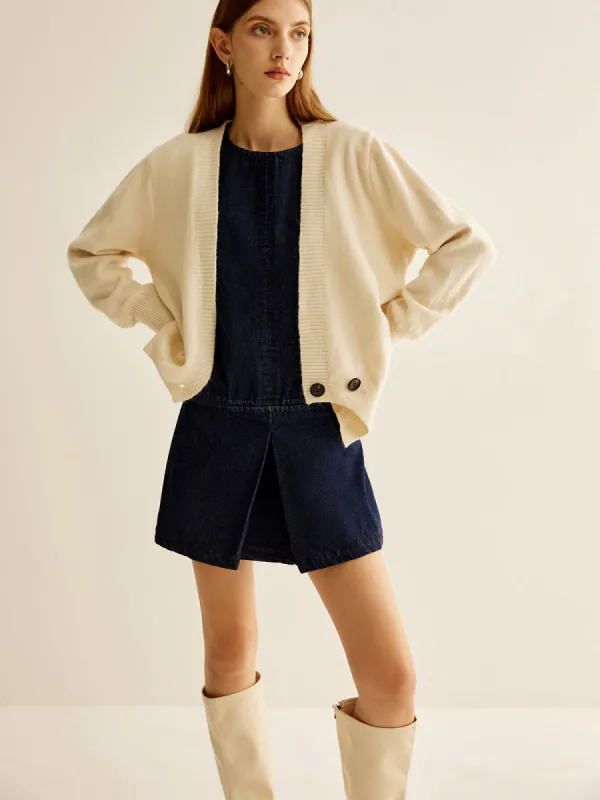 Crew Neck Sleeveless Denim Dress sold by COMMENSE