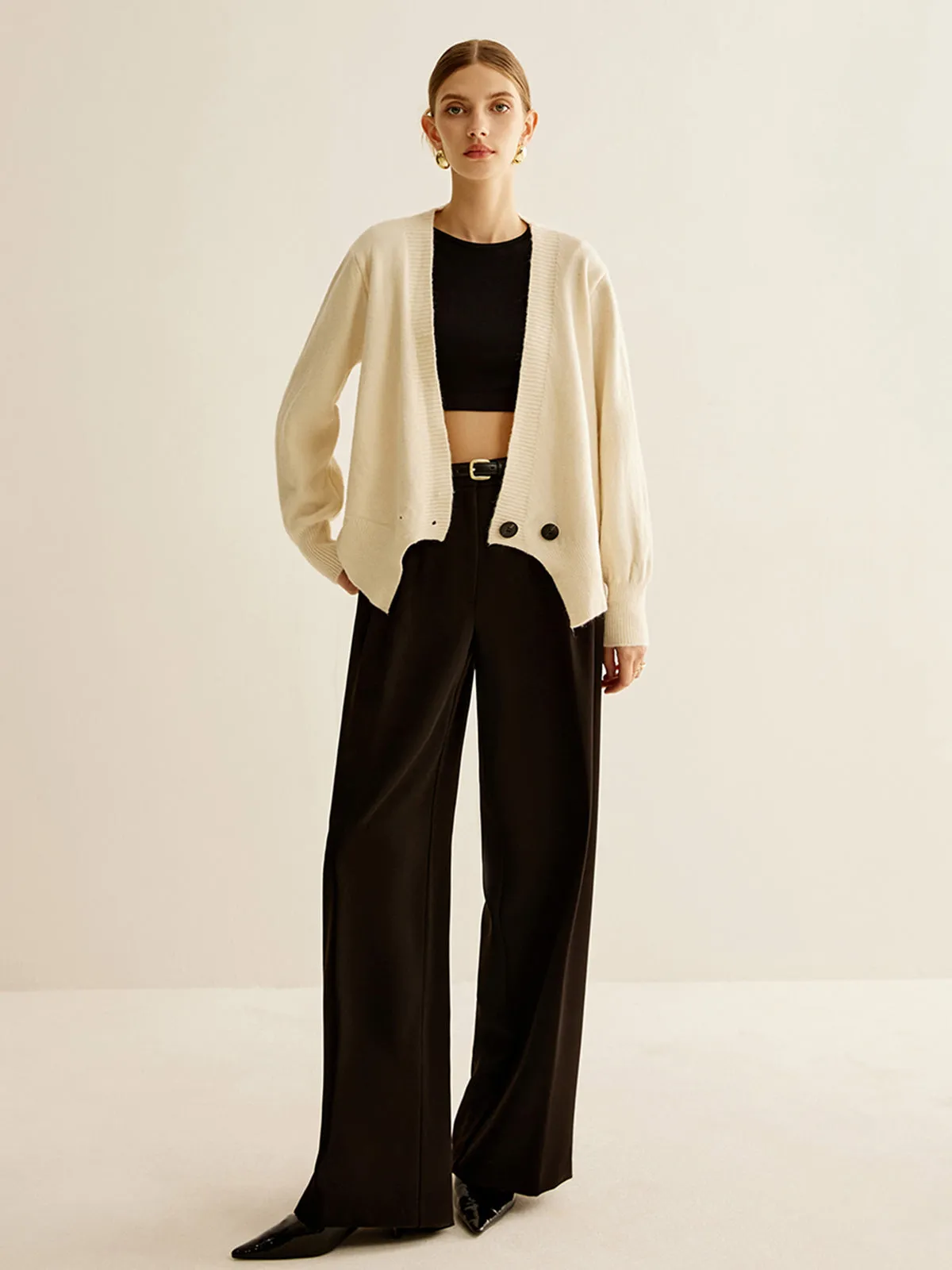 Button Slit Design Sweater sold by COMMENSE product image thumbnail 5