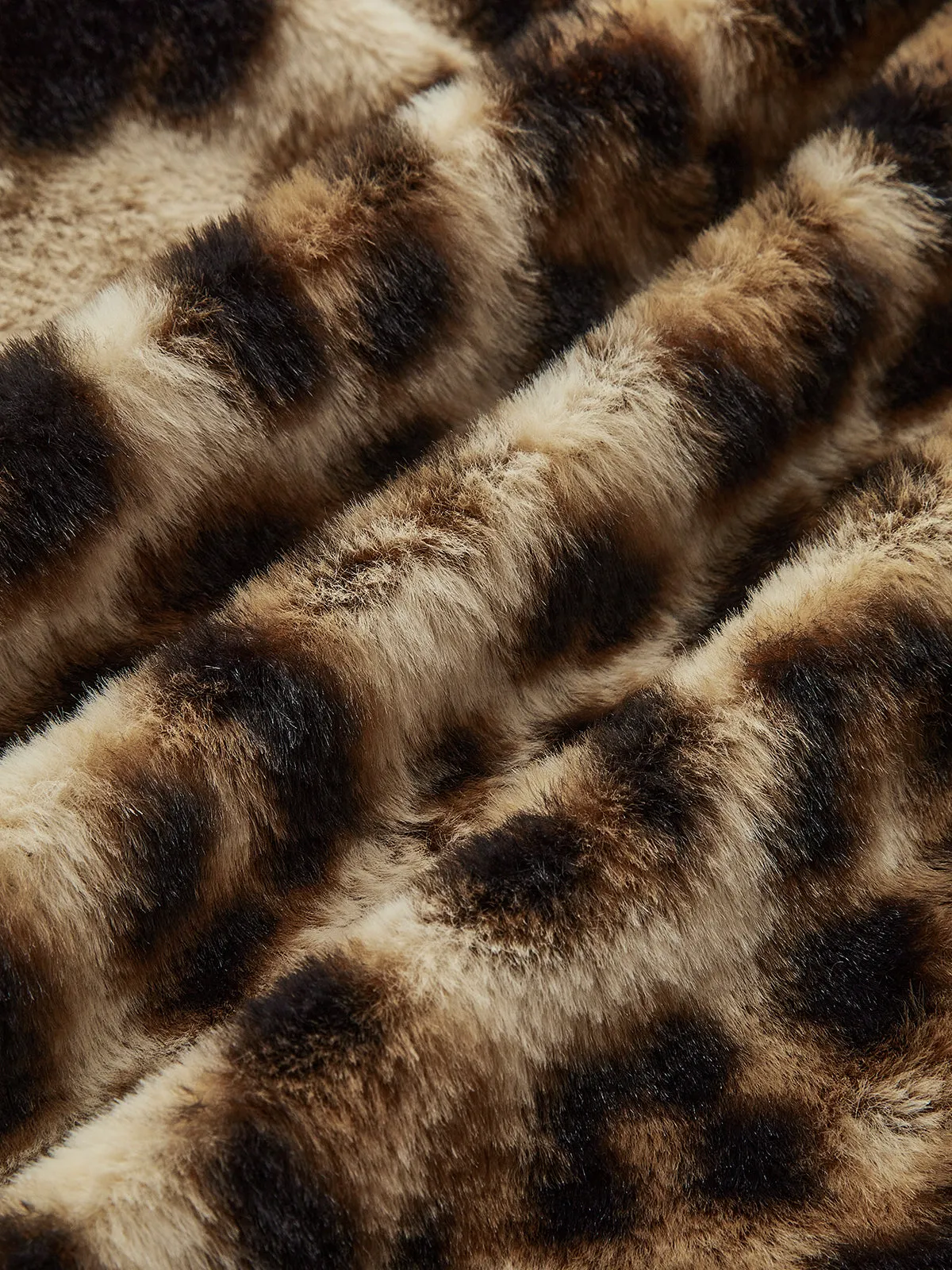 Leopard Print Faux Fur Coat sold by COMMENSE product image thumbnail 3