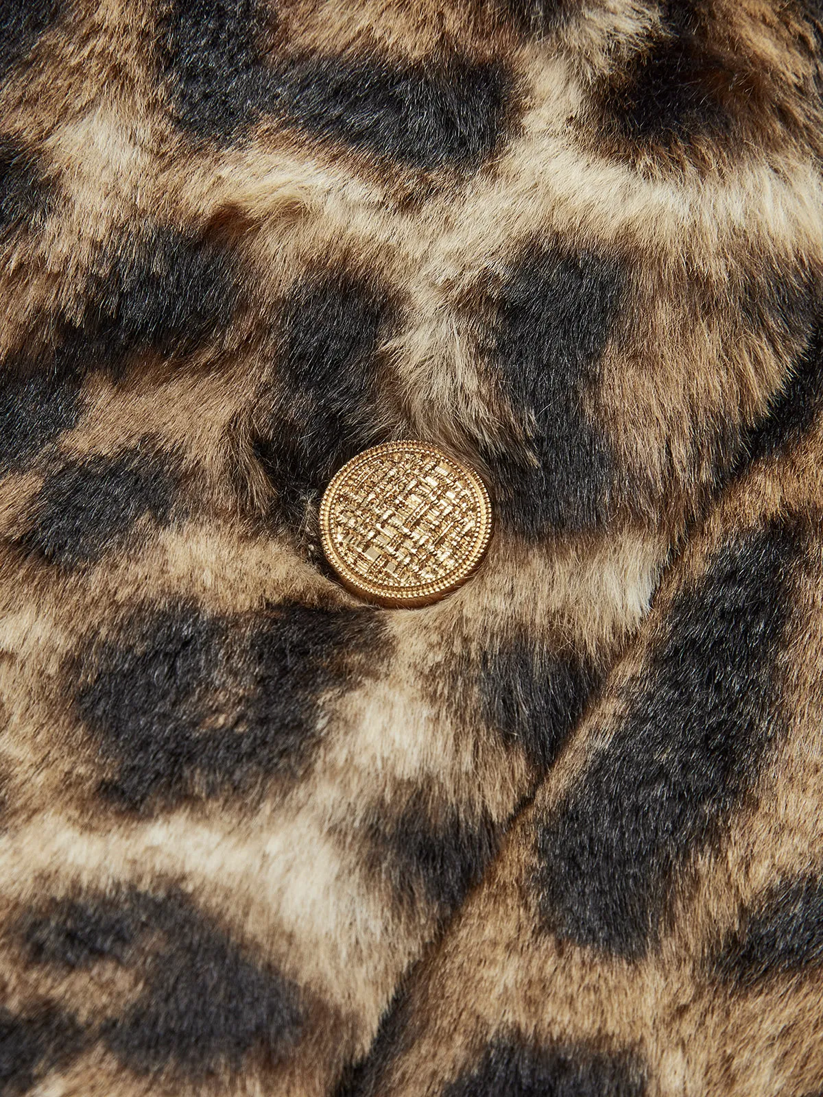 Leopard Print Faux Fur Coat sold by COMMENSE product image thumbnail 4