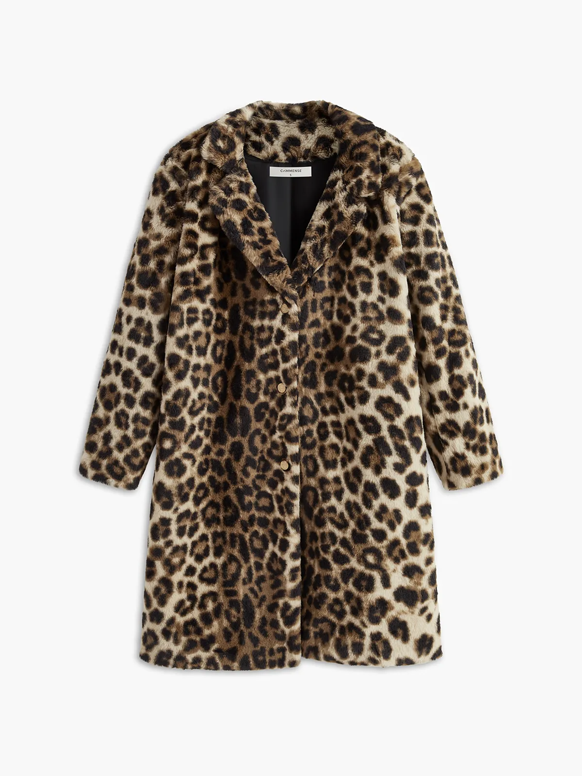 Leopard Print Faux Fur Coat sold by COMMENSE