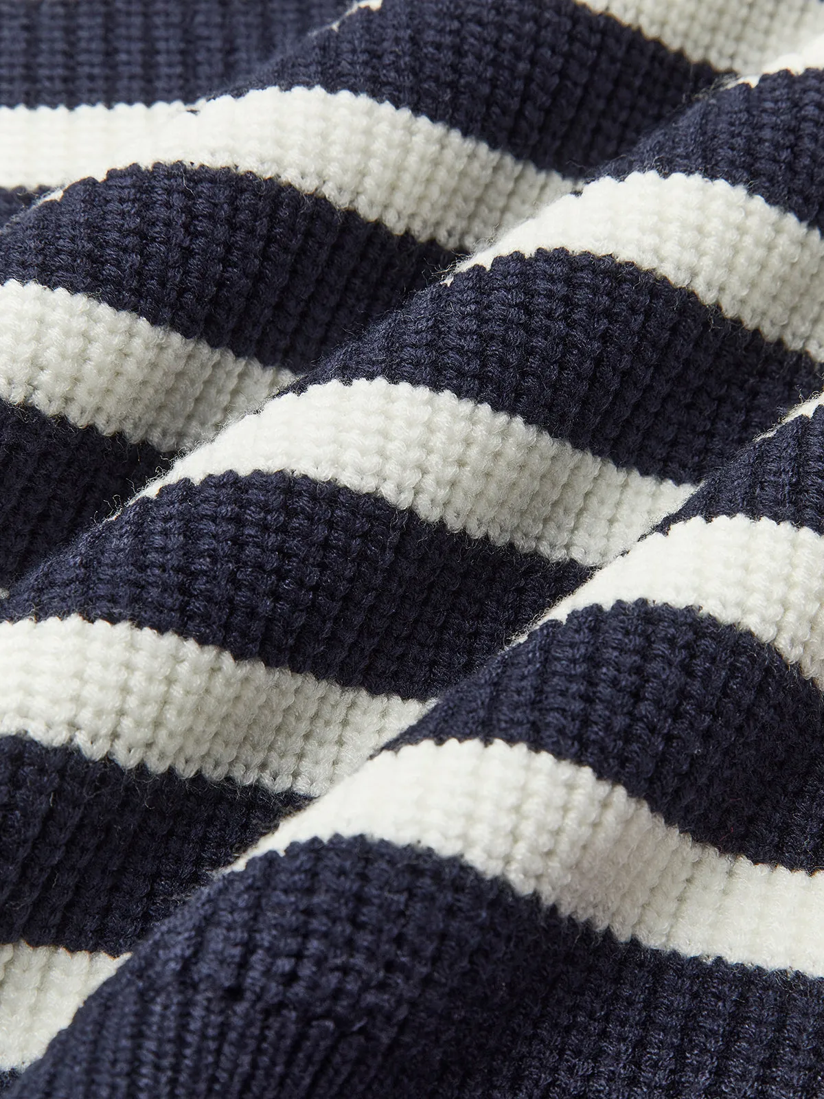 Striped Panel Zipper Sweatshirt sold by COMMENSE product image thumbnail 4