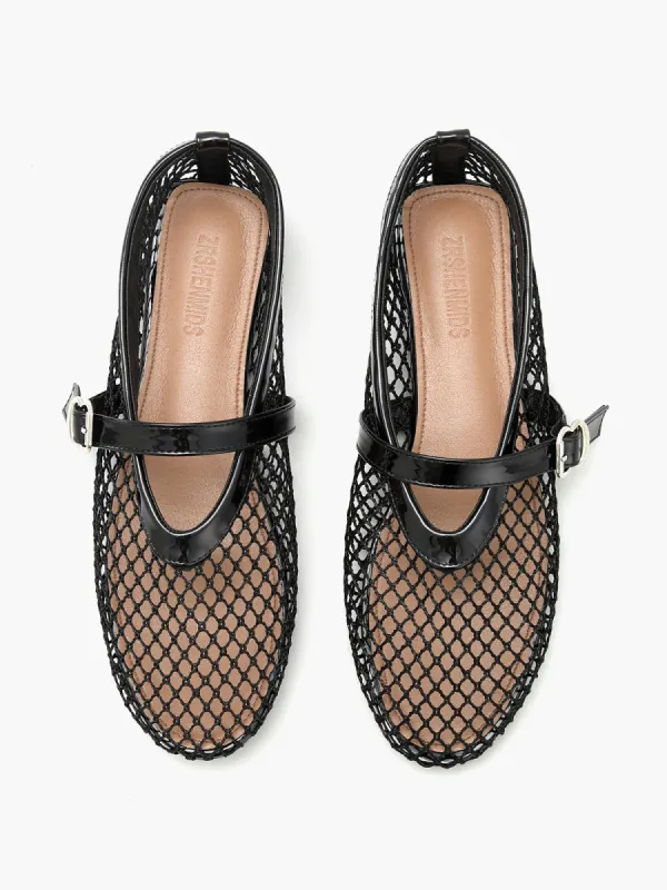Fishnet Ballet Flats sold by COMMENSE