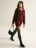 V-Neck Minky Sweater Skirt Set sold by COMMENSE