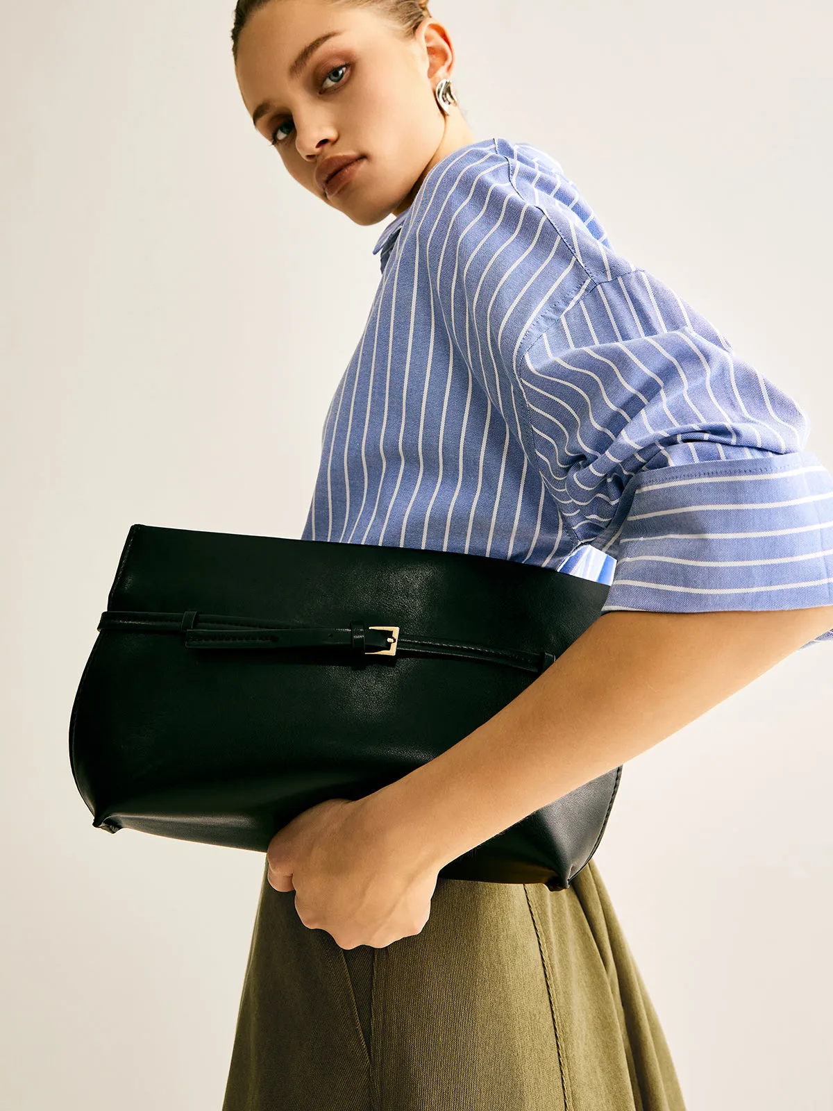 Belt-Decor Compartment Clutch Bag sold by COMMENSE product image thumbnail 4