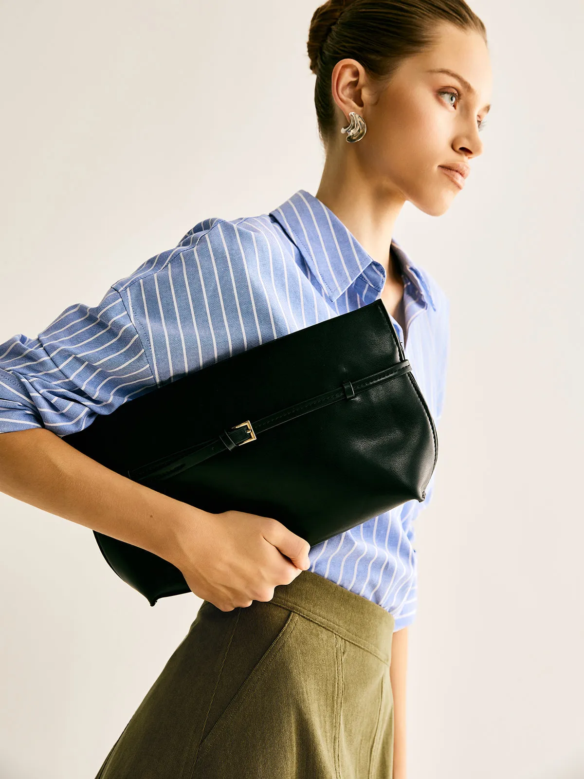 Belt-Decor Compartment Clutch Bag sold by COMMENSE product image thumbnail 5