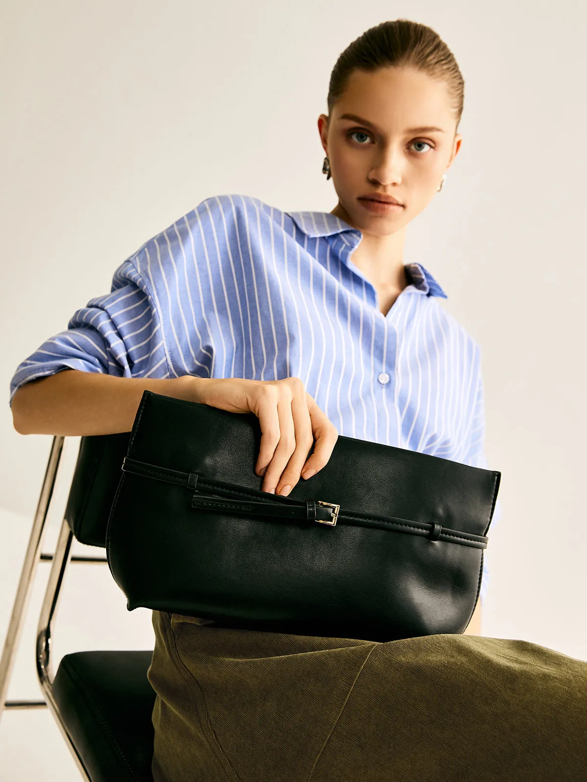 Belt-Decor Compartment Clutch Bag sold by COMMENSE product image thumbnail 3