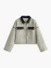 Contrast Collar Cozy Jacket sold by COMMENSE