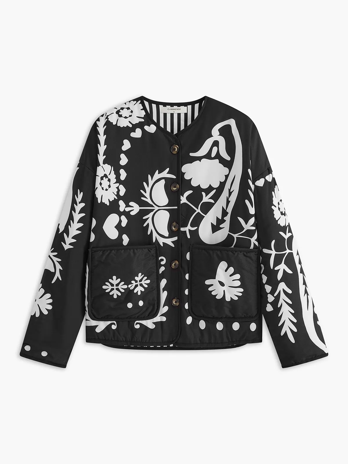 Vintage Printed Winter Coat sold by COMMENSE