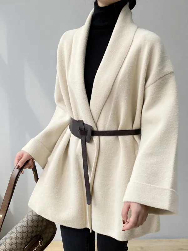 Belted Soft Women Faux Fur Coat sold by COMMENSE