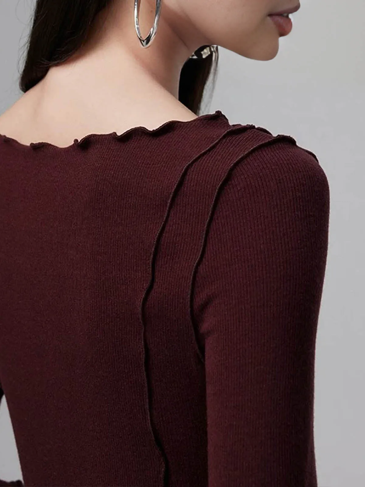 Lettuce Trim Slim Blouse sold by COMMENSE product image thumbnail 4