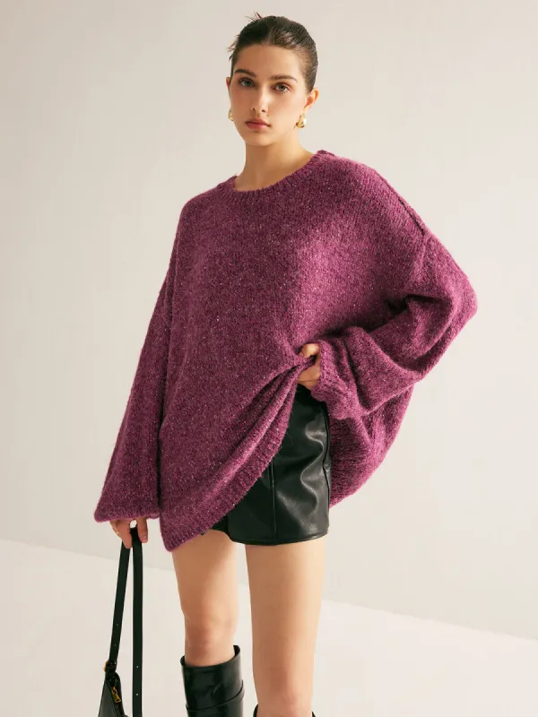 Sequins Loose Sweater sold by COMMENSE