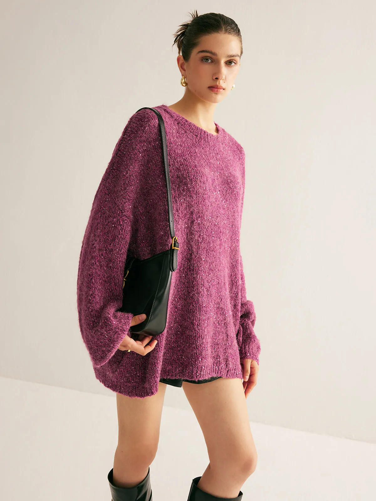 Sequins Loose Sweater sold by COMMENSE product image thumbnail 5