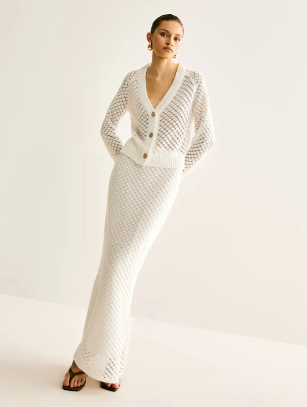 Hollow Lined Maxi Skirt Set sold by COMMENSE