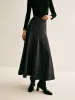 Piping Pleated Zipper Skirt sold by COMMENSE