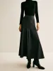 Piping Pleated Zipper Skirt sold by COMMENSE