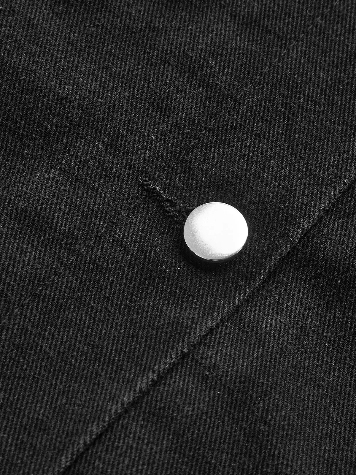 Fuzzy Denim Breasted Jacket sold by COMMENSE product image thumbnail 5