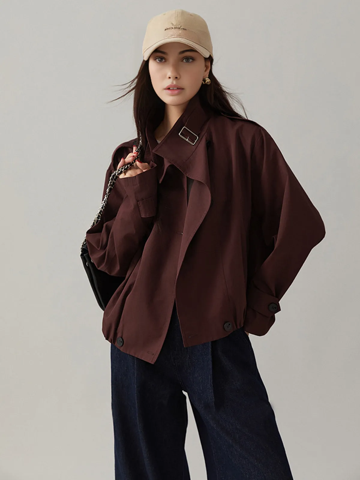 Vintage Loose Trench Coat sold by COMMENSE product image thumbnail 2