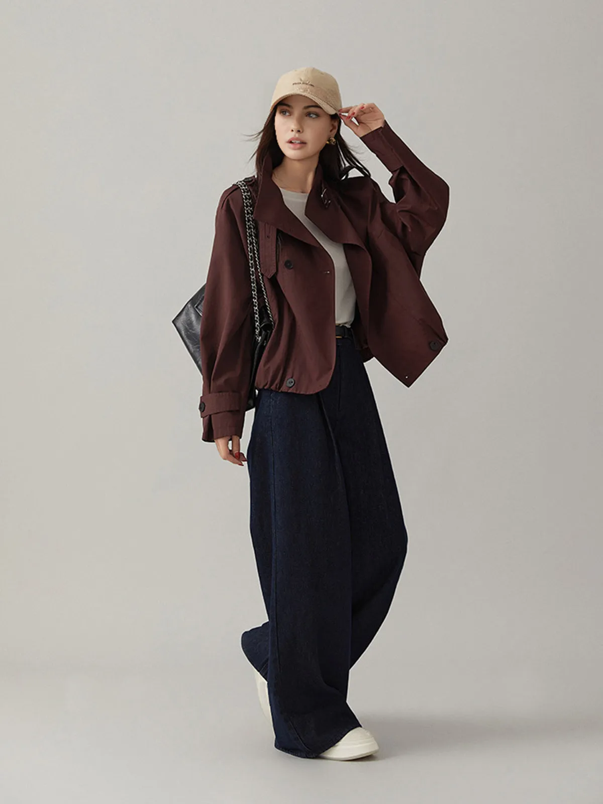 Vintage Loose Trench Coat sold by COMMENSE product image thumbnail 3