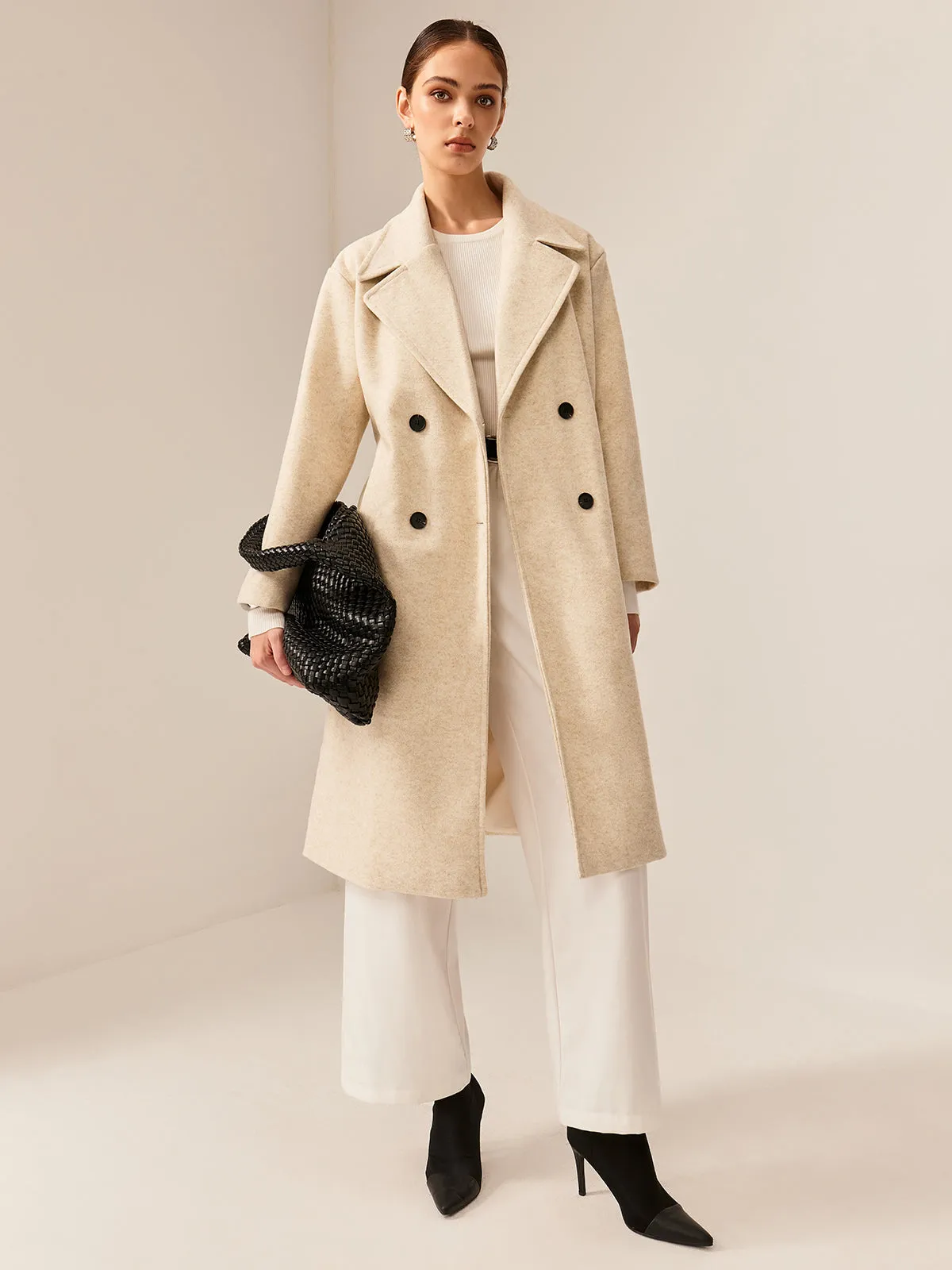 Elegant Tweed Long Coat sold by COMMENSE product image thumbnail 2