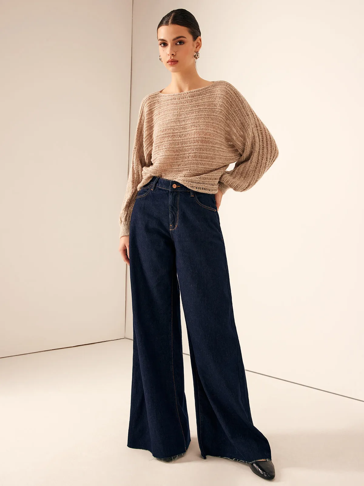 Striped Soft Sweater sold by COMMENSE product image thumbnail 3