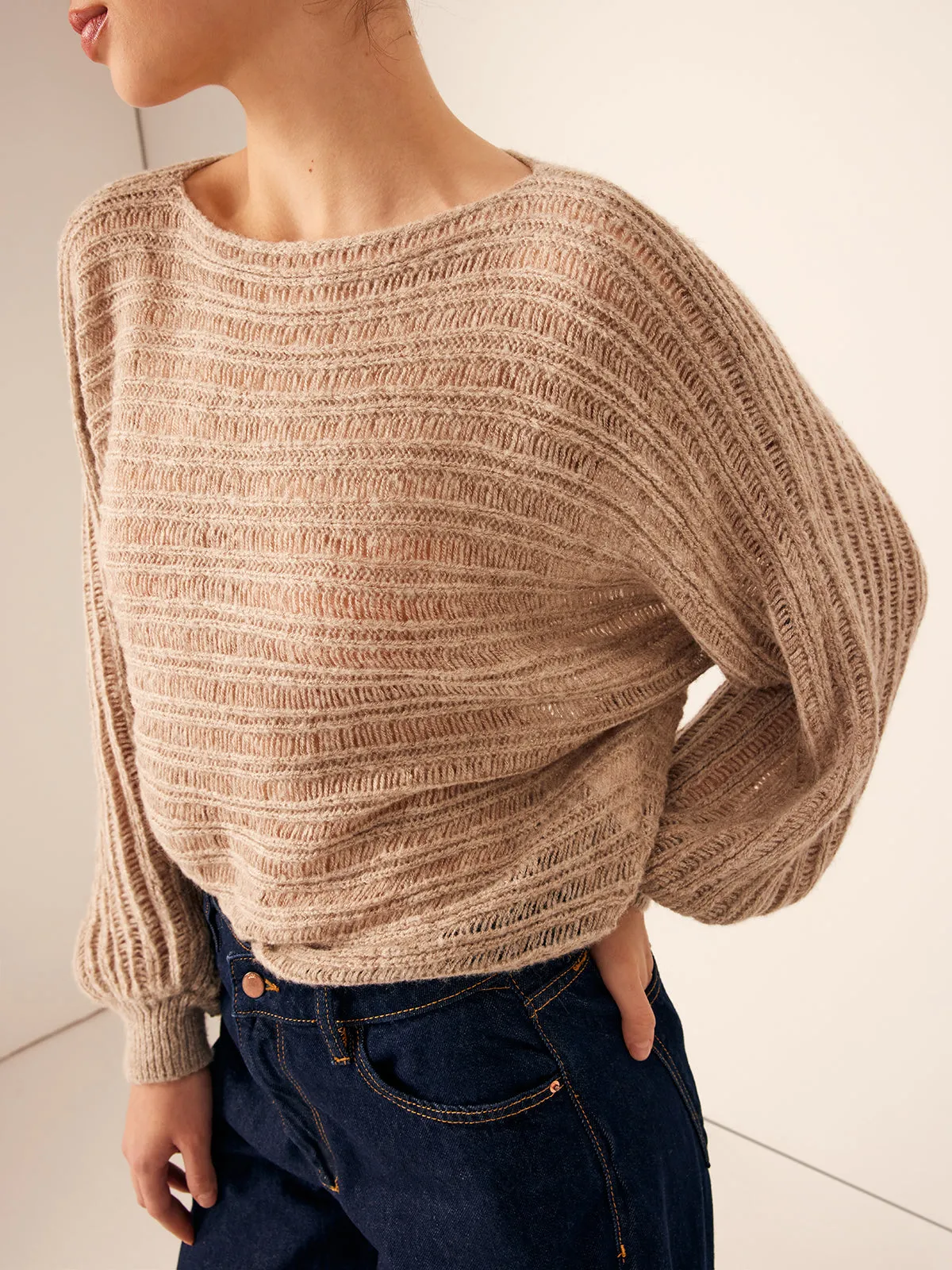 Striped Soft Sweater sold by COMMENSE product image thumbnail 5