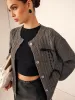 Wave Trim Bow Breasted Cardigan sold by COMMENSE