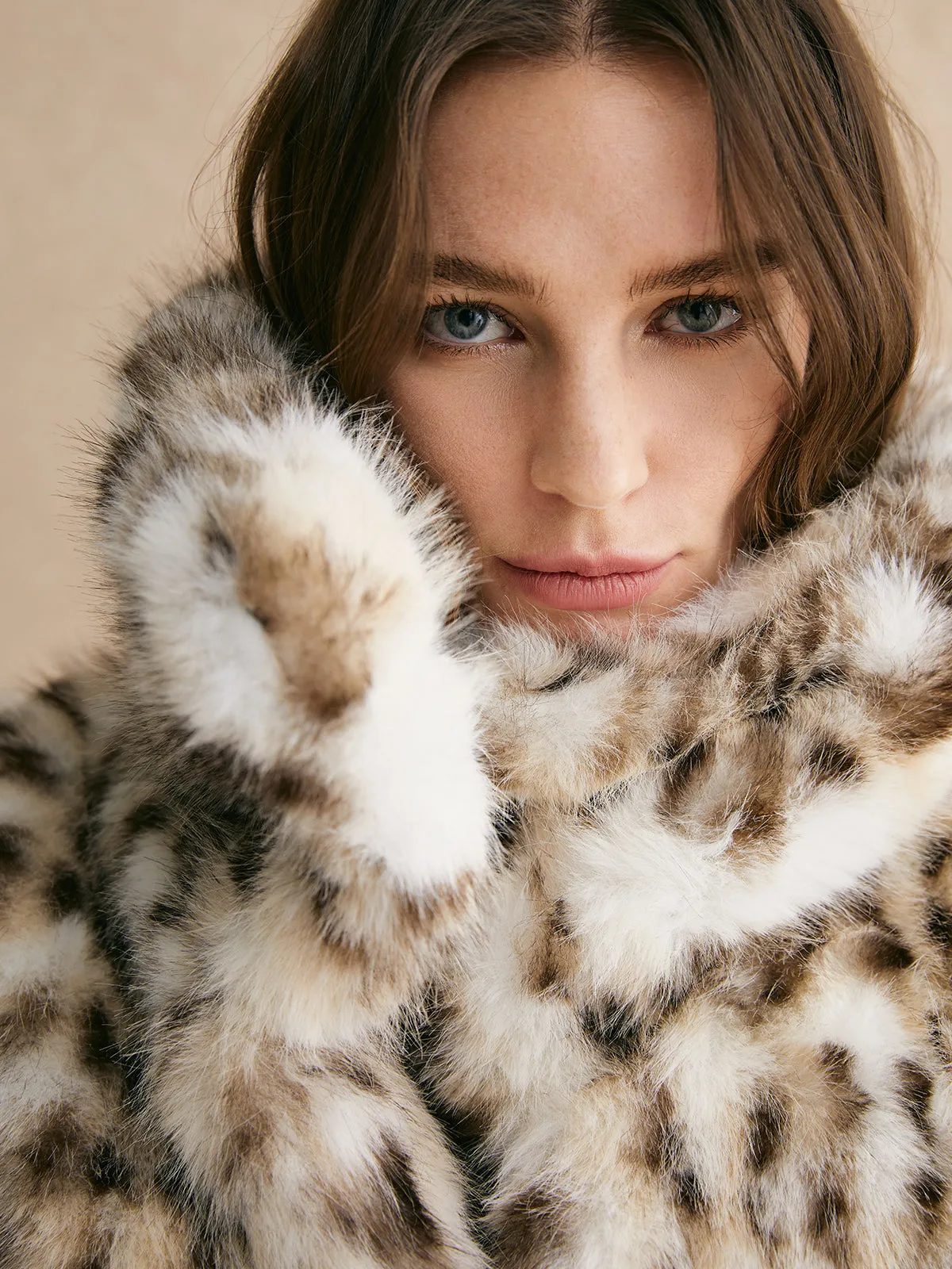 Leopard Women Faux Fur Coat sold by COMMENSE product image thumbnail 3