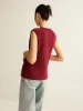 Button Down Cozy Sweater Vest sold by COMMENSE