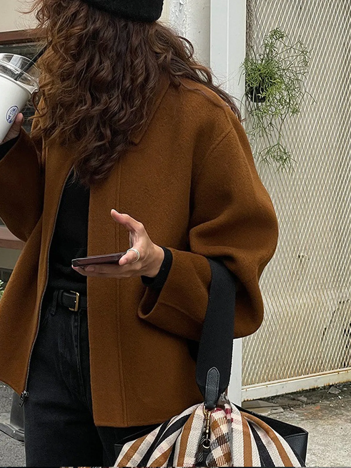 Vintage Zipper Shift Blazer sold by COMMENSE product image thumbnail 5