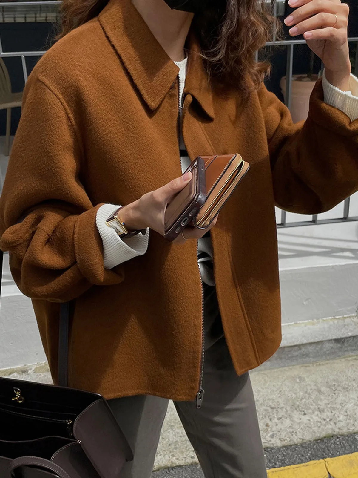 Vintage Zipper Shift Blazer sold by COMMENSE