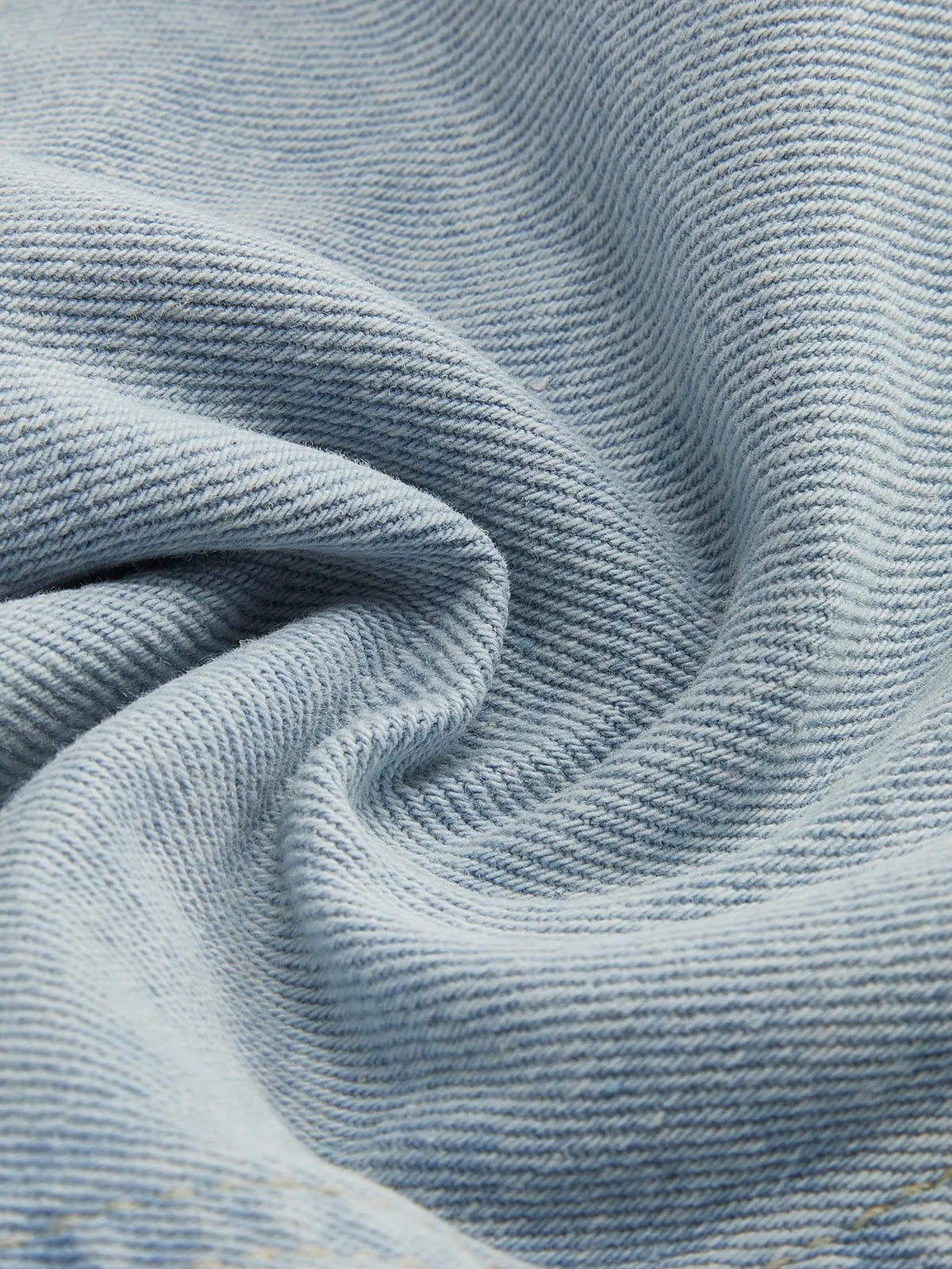 Two Tone Panel Crop Denim Jacket sold by COMMENSE product image thumbnail 4