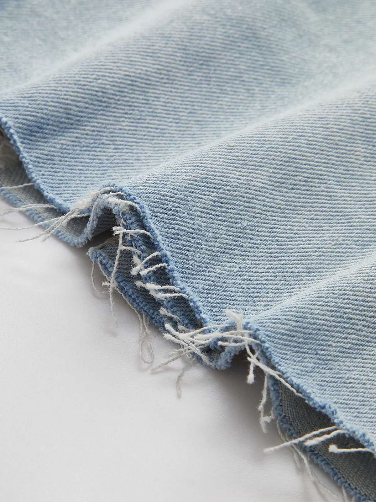 Two Tone Panel Crop Denim Jacket sold by COMMENSE product image thumbnail 5