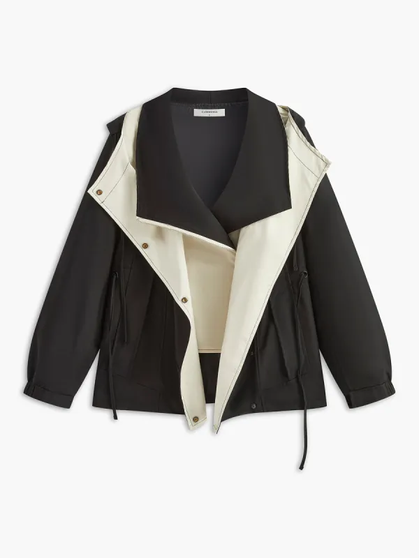 2 in 1 Color Block Jacket sold by COMMENSE